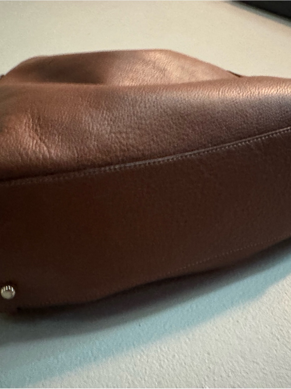 COACH Edie 31 Brown Leather Shoulder Tote - Picture 3 of 7
